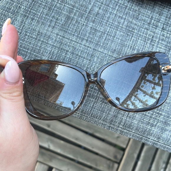 TOM FORD "Linda" Brown Tortoise Butterfly Acetate Sunglasses - TF 324 50F - Picture 8 of 10